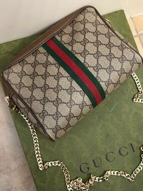 Gucci Beige/Brown GG Crossbag